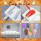 2 Pack Halloween Silicone Ice Cream Mold with 50 Wooden Sticks and 2 Droppers (Coffin, Skull)